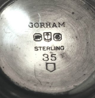 Gorham Ca.  1890 Sugar Salt Shaker Sterling Silver No Monograms photo