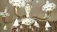 Vintage Porcelain And Brass 6 Iite Chandelier Italian Handpainted W/ 19 Flowers Chandeliers, Fixtures, Sconces photo 6