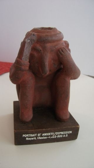 Rare Pre - Columbian Nayarit Mexico (mexico 400 - 800ad) Male Figurine photo