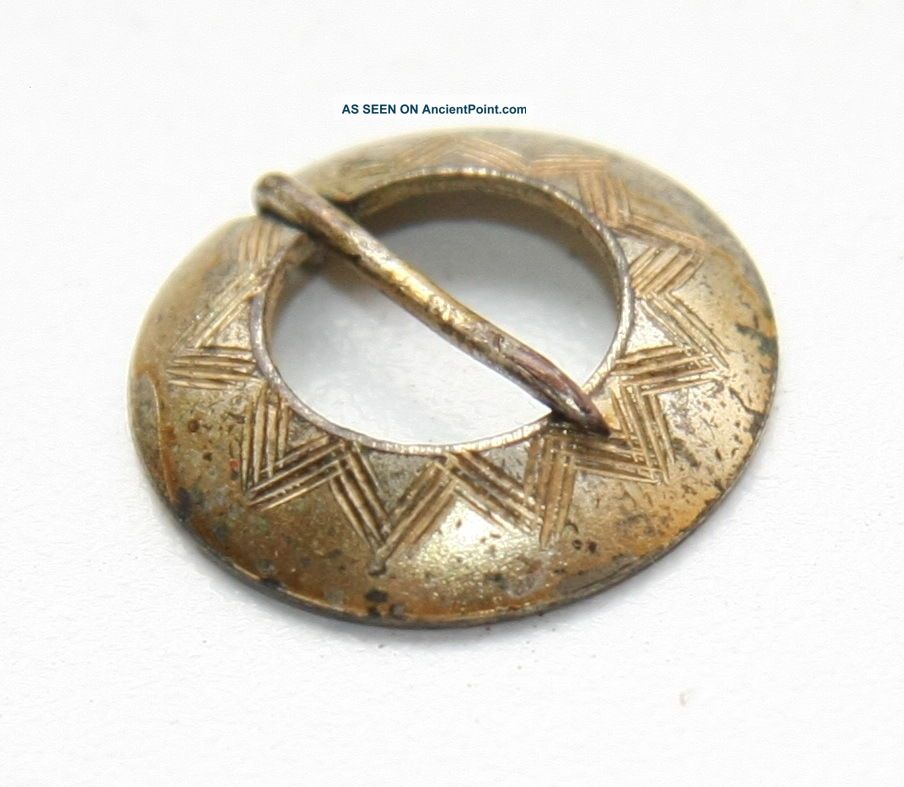 Antique Vintage Ethnic Brass Brooch Pin Sakta Fibula (fbb03) Other Antiquities photo