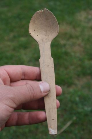 Carved Handmade Wooden Spoon Natural Patina §191 photo