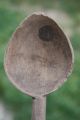 Antique Carved Handmade Wooden Spoon Natural Patina 222 Primitives photo 1