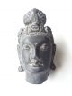 Gandhara / Gandharan Schist Stone Buddha Head Bust. Near Eastern photo 2