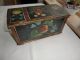 Antique Norwegian Rosemaled Carved Box Or Casket Os Style Primitives photo 3
