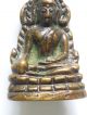 Old Brass Phra Buddha Chinnaraj Statue Thai Buddhist Amulet 2 Code Statues photo 2