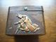 Vintage Oriental Copper Box Bronze Mounted Figares Stunning Collectors Item Boxes photo 1