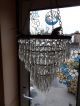 Vintage / Antique 4 Tier Icicle Cut Crystal Waterfall Chandelier Chandeliers, Fixtures, Sconces photo 3