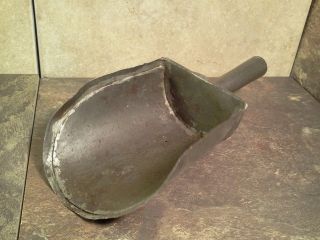 Antique Primitive - Early Tin Soldered Kitchen Scoop - Neat Old Prim - Guc photo