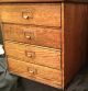 Vintage Oak 4 Drawer Cabinet 1900-1950 photo 4