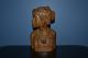 Fine Hand - Carved Wooden Tribal Bust Of Man And Women Philippines 7.  5 