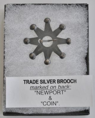 Trade Silver Brooch Coin Silver photo