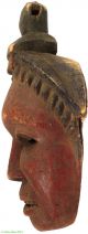 Ibibio Mask Red Narrow Face Nigeria African Art Was $210 Masks photo 2