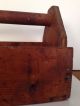 Antique Old Primitive Wooden Tool Tote Caddy Carrier Rustic Garden Primitives photo 1