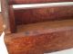 Antique Old Primitive Wooden Tool Tote Caddy Carrier Rustic Garden Primitives photo 5