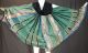 Antique Chinese Green Silk Forbidden Stitch Embroidery Han Wedding Skirt Apron Robes & Textiles photo 2