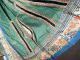 Antique Chinese Green Silk Forbidden Stitch Embroidery Han Wedding Skirt Apron Robes & Textiles photo 4