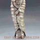 Silver Copper Handwork Carved Lotus Kwan - Yin Statue W Ming Dynasty Xuande Mark Buddha photo 3