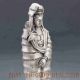 Silver Copper Handwork Carved Lotus Kwan - Yin Statue W Ming Dynasty Xuande Mark Buddha photo 4