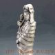 Silver Copper Handwork Carved Lotus Kwan - Yin Statue W Ming Dynasty Xuande Mark Buddha photo 6