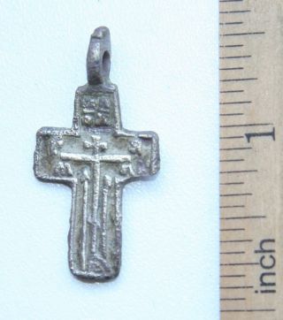Ancient Old Believer Bronze Cross Male (fbb10) photo