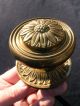 Vintage Old Large Brass Or Bronze Flower Design Door Knob & Matching Backplate Door Knobs & Handles photo 1