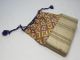 Japanese Antique Silk Kimono Pouch Bags Kinchaku Unique Swing Open Lid W/mark Kimonos & Textiles photo 5