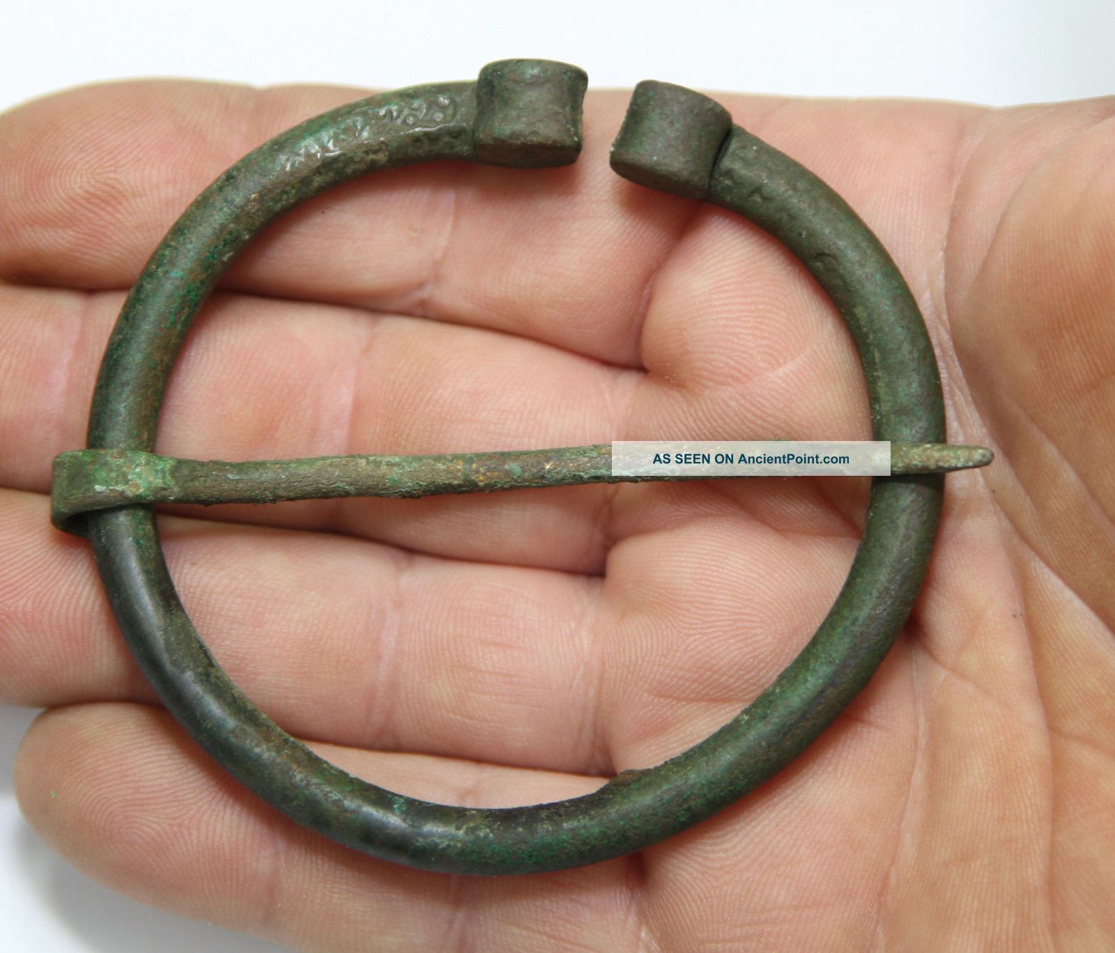 Vikings Bronze Classic Fibula Brooch.  Men ' S Jewelry Really Huge Fibula Viking photo