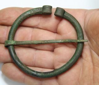 Vikings Bronze Classic Fibula Brooch.  Men ' S Jewelry Really Huge Fibula photo