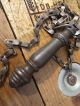 Vintage Industrial Antique Style Cast Iron Pull Chain Toilet Light Cord Cistern Other Antique Hardware photo 2