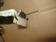 Old Steel Door Rim Lock With Brass Knobs & Sliding Catch (needs Attention) Locks & Keys photo 5