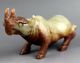 Ancient Chinese Hetian Jade Carved Jade Rhino Statue Other Antique Chinese Statues photo 1