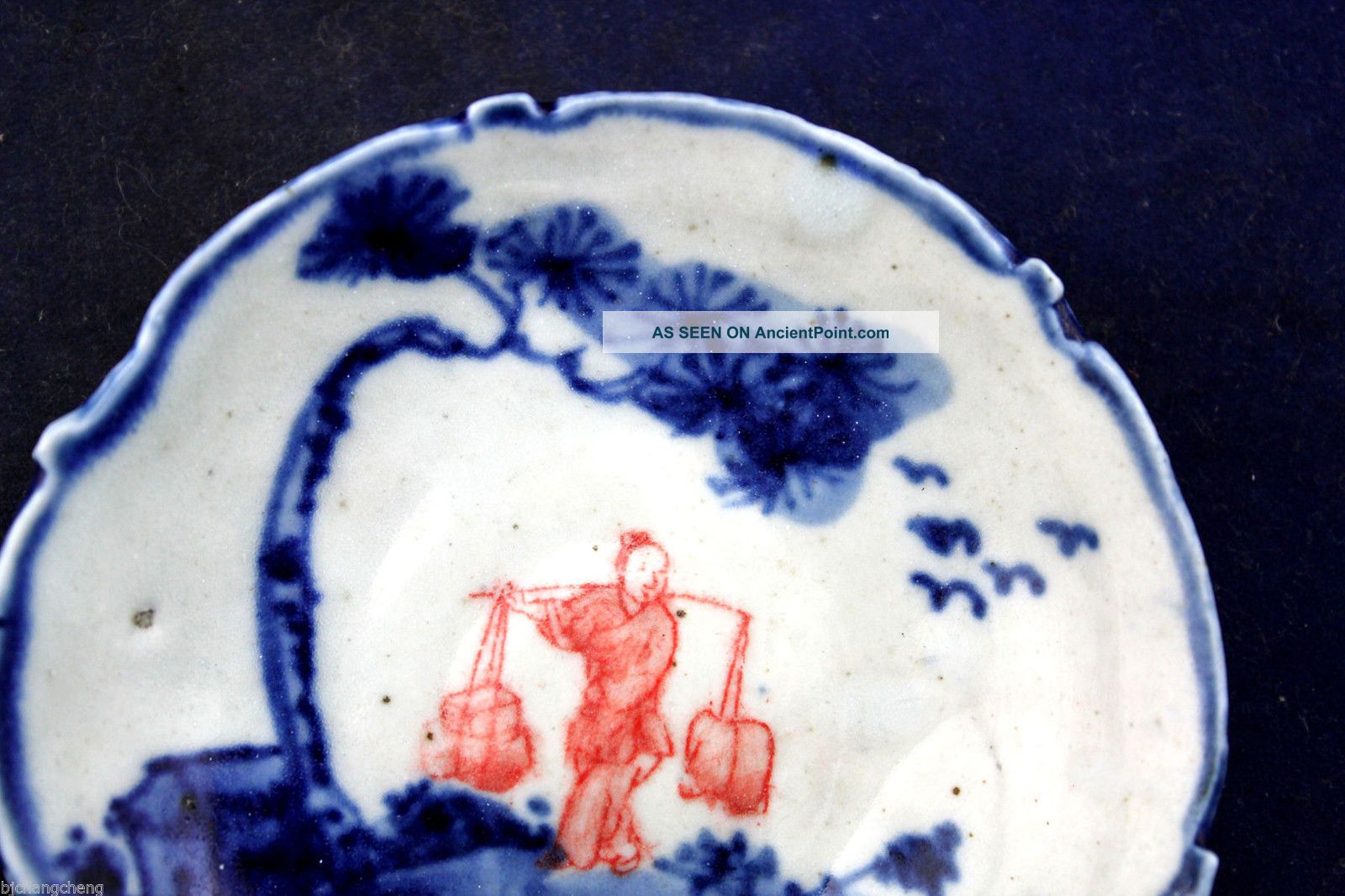 China Collectible Decorate Handwork Porcelain Old Kiln Plates Plates photo