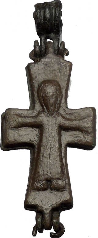 Ancient Medieval Christian Byzantine Reliquary Cross Circa 800 - 900ad I51581 photo
