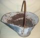 Kindling Bucket,  Shovel Antique 1900s Rustic Hearth Handle Fireplace Charming Hearth Ware photo 1