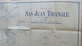 Map Of The San Juan Triangle - 1905 Clason Map - Ouray Colorado Mining photo