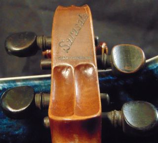 Antique Sarasate German 4/4 Violin W/ Hard Shell Case Estate Fresh photo