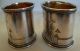 Antique Russian 84 Silver Gilt & Hand Engraved Napkin Rings - 59.  5 Grams Russia photo 1