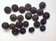 22 Antique Goodyear ' S Hard Rubber Buttons N.  R.  Co.  Designs 1851 Civil War 8 Buttons photo 1