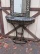 Oscar Bach Iron Bronze And Marble Console With Mirror Art Deco Other Antique Furniture photo 2