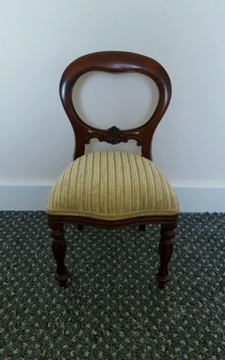 Antique Minature Wooden Chair - Apprentice Piece - Doll Teddy Bear - Rare photo
