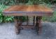 Antique Dining Table Library Desk Banquet Opens French Renaissance Solid Walnut 1800-1899 photo 3