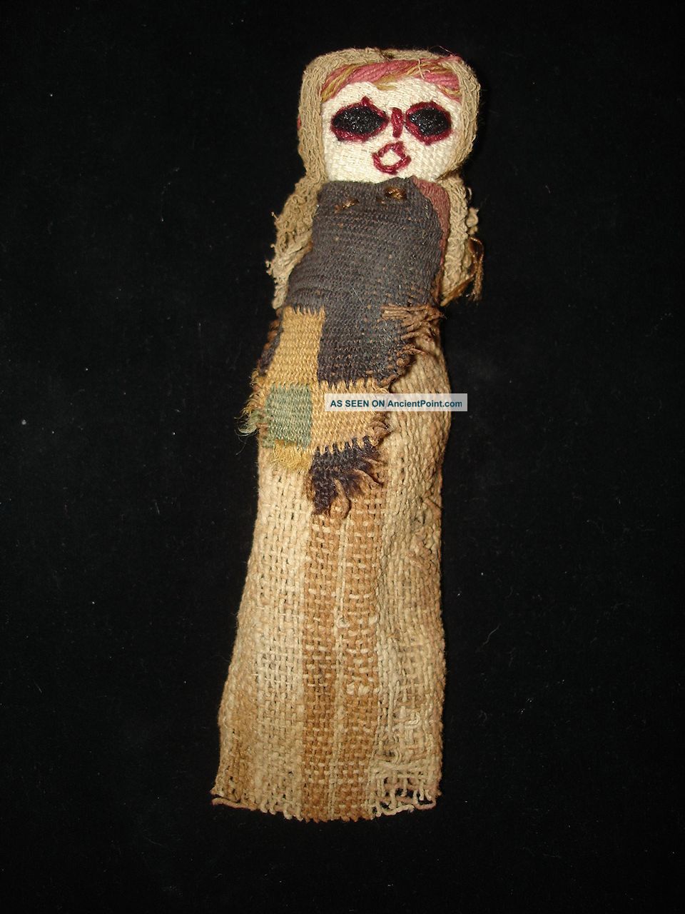 Great Ancient Mummy Cloth Doll From Peru Chancay Culture 1000ad Other Antiquities photo