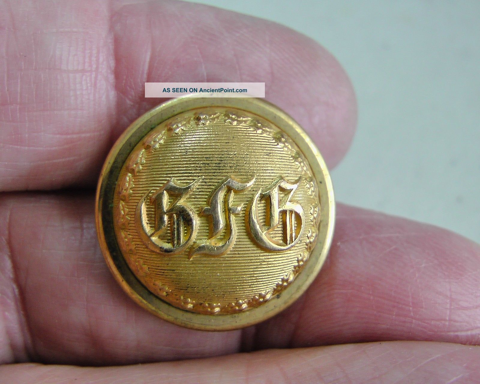 Connecticut Gfg Governors Foot Guard 1860 Civil War Gilt Button 23mm By