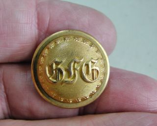 Connecticut Gfg Governors Foot Guard 1860 Civil War Gilt Button 23mm By Scovill photo
