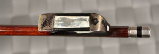 Fine German Violin Bow,  Silver Mounted Ca 1880 Take A Look photo