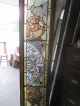Antique American Stained Glass Transom Window 92 X 16 Architectural Salvage Pre-1900 photo 9