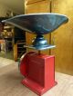 Vintage Counter Top Red - Finish Stamped Steel Scale W/weighted Stamped Steel Pan Scales photo 7