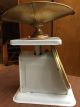 Vintage American Family Scale Counter Top Model White Enamel With Pan 25 Lbs. Scales photo 5