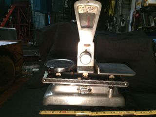 Vintage Exact Weight Scale Co.  Over Under Balance Scale.  Columbus Oh. photo
