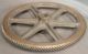 Vintage Modern Industrial Milled Bronze Cog Gear Wheel Machine Age Sculpture Industrial Molds photo 2